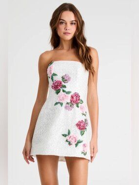 Helsi Frida Rosette Mini Bridal Dress